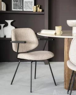 A-Meubel Armstoel Lynn - Beige Fletcher - 95572