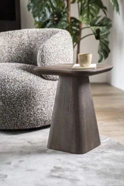 A-Meubel Bijzettafel Aron Vierkant - Bruin - 95763