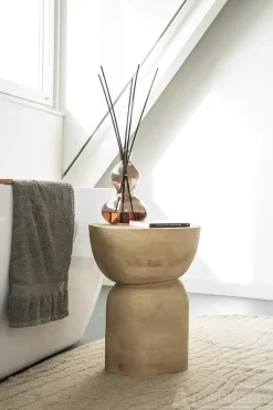 A-Meubel Bijzettafel Cobble - Naturel - 230283