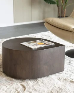 A-Meubel Bijzettafel Jules - 55cm - Bruin - 96245