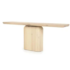 A-Meubel Bijzettafel Leon - 200cm - Naturel - 96206
