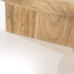 A-Meubel Bijzettafel Leoti Groot - Naturel - 240111