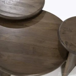 A-Meubel Bijzettafel Leoti Klein - Bruin - 240108