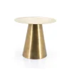 A-Meubel Bijzettafel Mastic 50cm - Goud - 210083