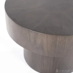 A-Meubel Bijzettafels Bobbie - 45cm - Zwart/Bruin - 95976