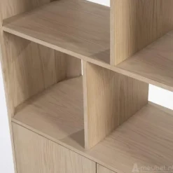 A-Meubel Boekenkast Harvey - Naturel - 96132