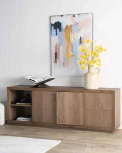A-Meubel Dressoir Helsinki - 200cm - Lightbruin - 96271