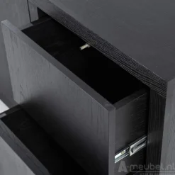 A-Meubel Dressoir Helsinki - 200cm - Zwart - 95722