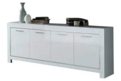 A-Meubel Dressoir Marknesse 4 Deurs Wit