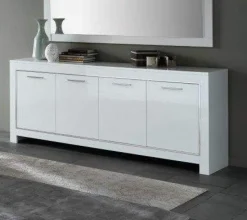 A-Meubel Dressoir Marknesse 4 Deurs Wit