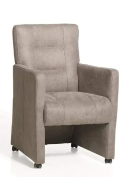 A-Meubel Eetkamerstoel Donna met wieltjes