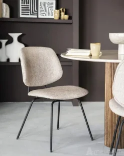 A-Meubel Eetkamerstoel Lynn - Beige Fletcher - 95569