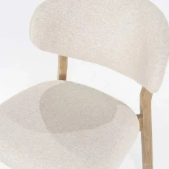 A-Meubel Eetkamerstoel Mikky Naturel hout - Beige Moon - 96174