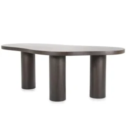 A-Meubel Eettafel Bobbie - 215cm - Zwart/Bruin - 96249