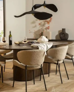 A-Meubel Eettafel Jordy - 250cm - Bruin - 96154