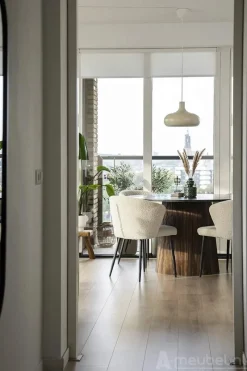 A-Meubel Eettafel Maxim Rond - 130x76cm - 95637