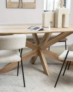 A-Meubel Eettafel Nikki - 280cm - Naturel - 96141