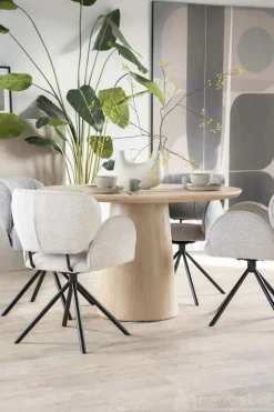 A-Meubel Eettafel Nola - Naturel - 130cm - 96158