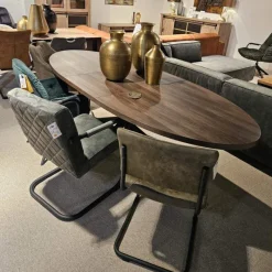 A-Meubel Eettafel Ovaal Vaiana 200cm Uitschuifbaar