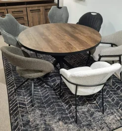 A-Meubel Eettafel Rond Uitschuifbaar Isla 130cm