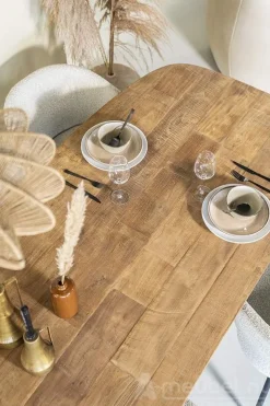 A-Meubel Eettafel Tabassum - 260cm - Naturel - 95599