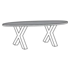 A-Meubel Eettafel TOV-XM Bloemendaal