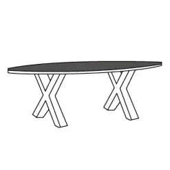 A-Meubel Eettafel TOV-XM Lageland