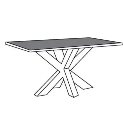 A-Meubel Eettafel-MM Lageland