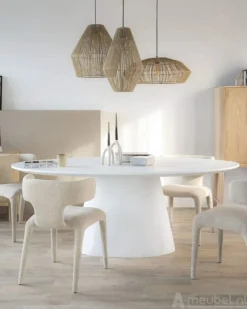 A-Meubel Eettafels Elin - 200cm - Wit - 95983