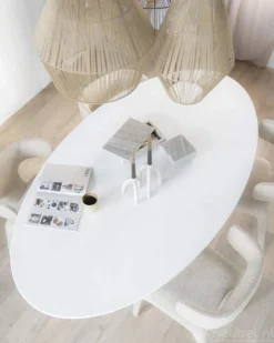 A-Meubel Eettafels Elin - 200cm - Wit - 95983