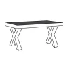 A-Meubel Eettafel-X Lageland