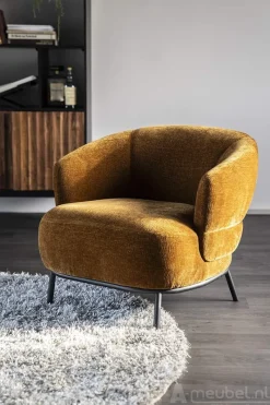 A-Meubel Fauteuil David -Mosterd Safari - 95898