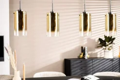 A-Meubel Hanglamp 4 lichts Goud