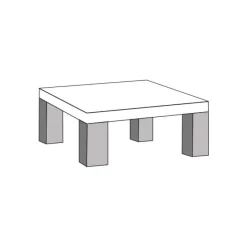 A-Meubel Hoektafel HT1-L Toornwerd