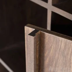 A-Meubel Kabinet Jimmy 3-deurs 2-laden - Bruin - 95868