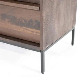 A-Meubel Kabinet Jimmy 3-deurs 2-laden - Bruin - 95868