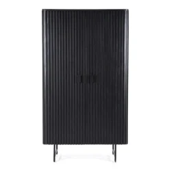 A-Meubel Kabinet Remi 2-deurs. - Zwart - 95667