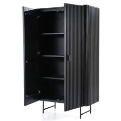 A-Meubel Kabinet Remi 2-deurs. - Zwart - 95667