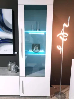 A-Meubel Kolomkast Glas Giethoorn Marmer Wit