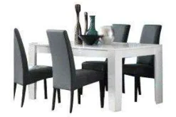 A-Meubel Marknesse Eettafel Wit/Marmer