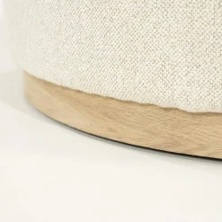 A-Meubel Poef Avah Large - Beige Mantz - 96301