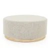 A-Meubel Poef Avah Large - Taupe Mantz - 96302