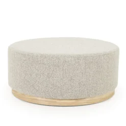 A-Meubel Poef Avah Large - Taupe Mantz - 96302