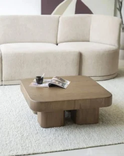 A-Meubel Salontafel Harmonie - 80cm - Bruin - 96225