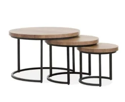 A-Meubel Salontafel Houten Set van 3