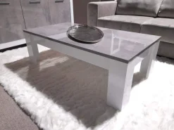 A-Meubel Salontafel Marknesse 126x67cm Wit/Marmer