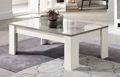 A-Meubel Salontafel Marknesse 126x67cm Wit/Marmer