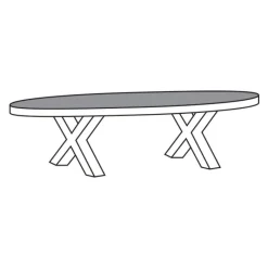 A-Meubel Salontafel TOV13-XM Bloemendaal