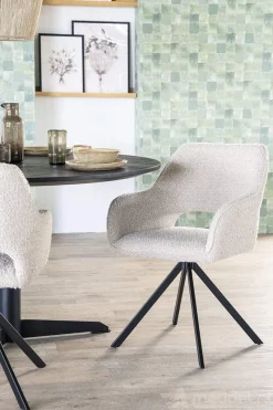 A-Meubel Stoel Fabio - Beige Spark - 95837