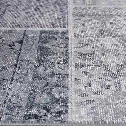 A-Meubel Vloerkleed Novum Patch Grijs